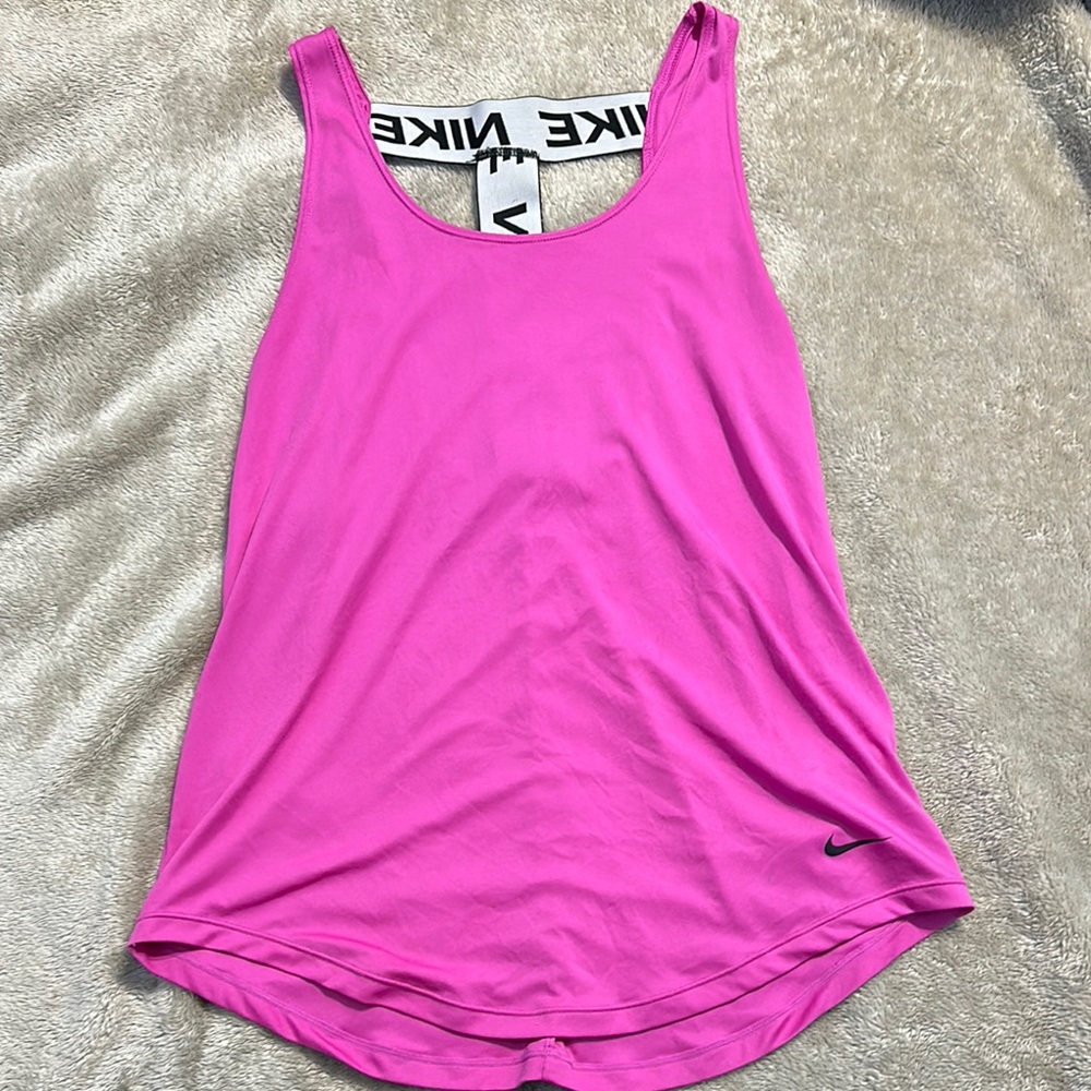Nike Pink Relaxed Backless Tank Top